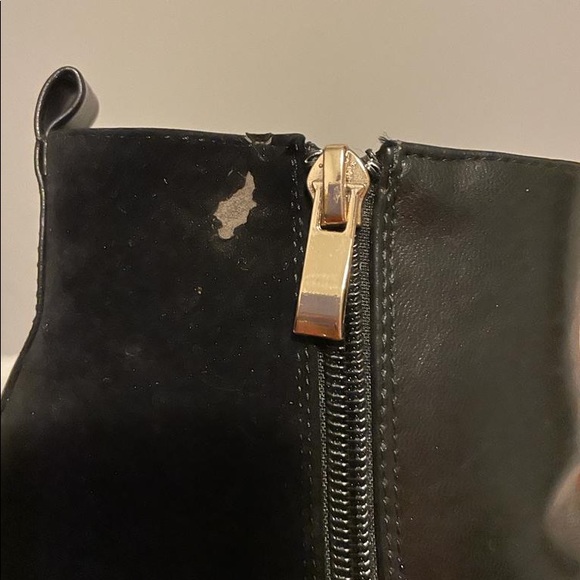 Black Leather +Suede Platform Ankle Boots from UK 🇬🇧 - Picture 7 of 15